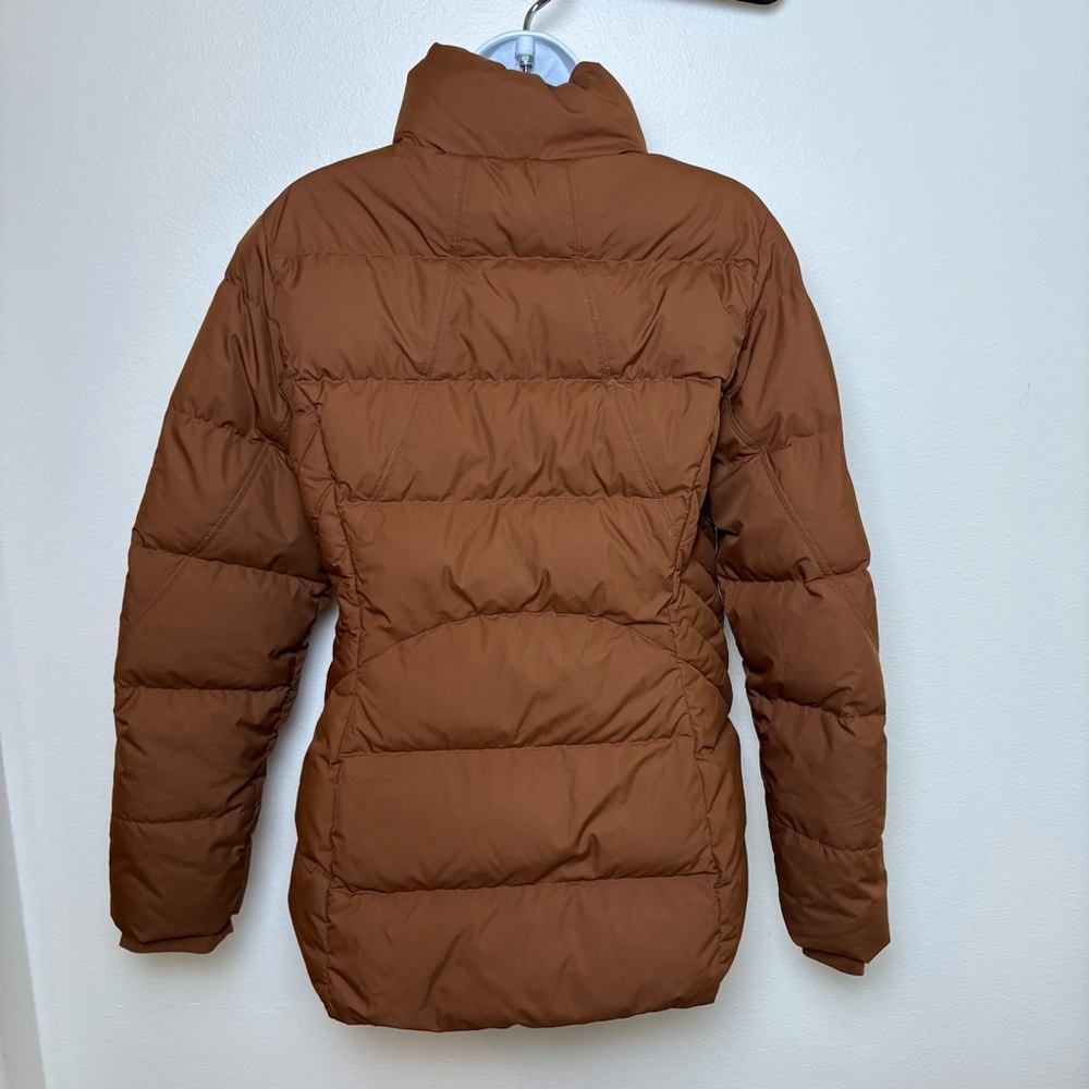 Athleta Downtown Jacket Down Puffer Chestnut brown - image 3
